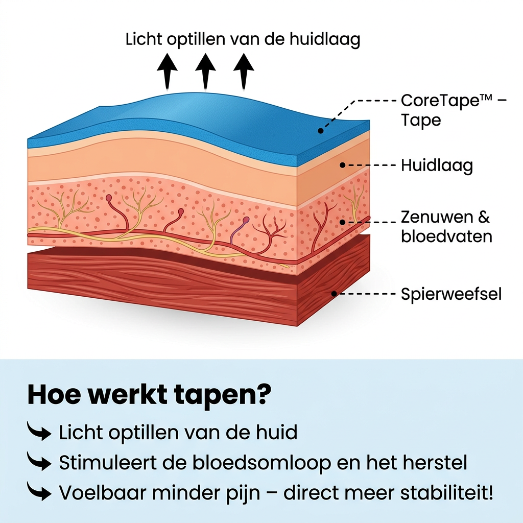 CoreTape – Kinesiotape voor je knie