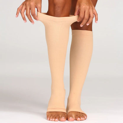 Chaussettes de contention respirante orteils libres (20-30 mmHg)