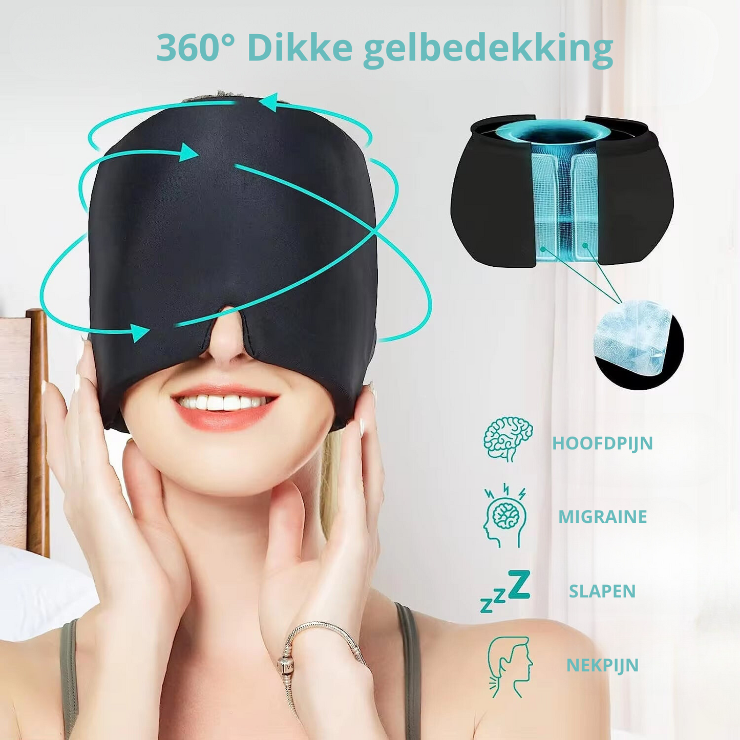 360° Verlichtingsmasker tegen Migraine en Hoofdpijn